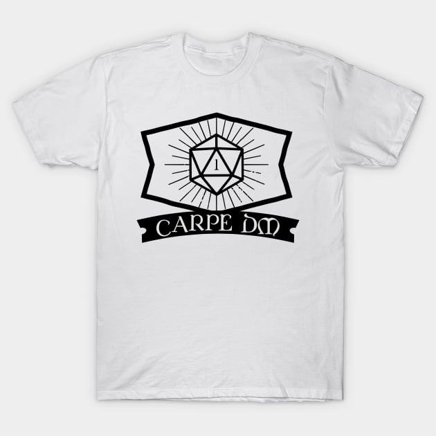 Carpe DM D20 Dice RPG T-Shirt by pixeptional